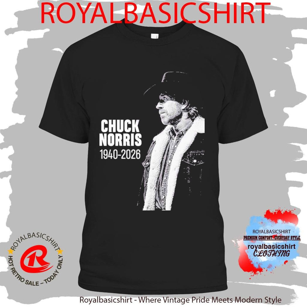 RIP Chuck Norris Death 1940 2026 Thank You For Memories T-Shirt