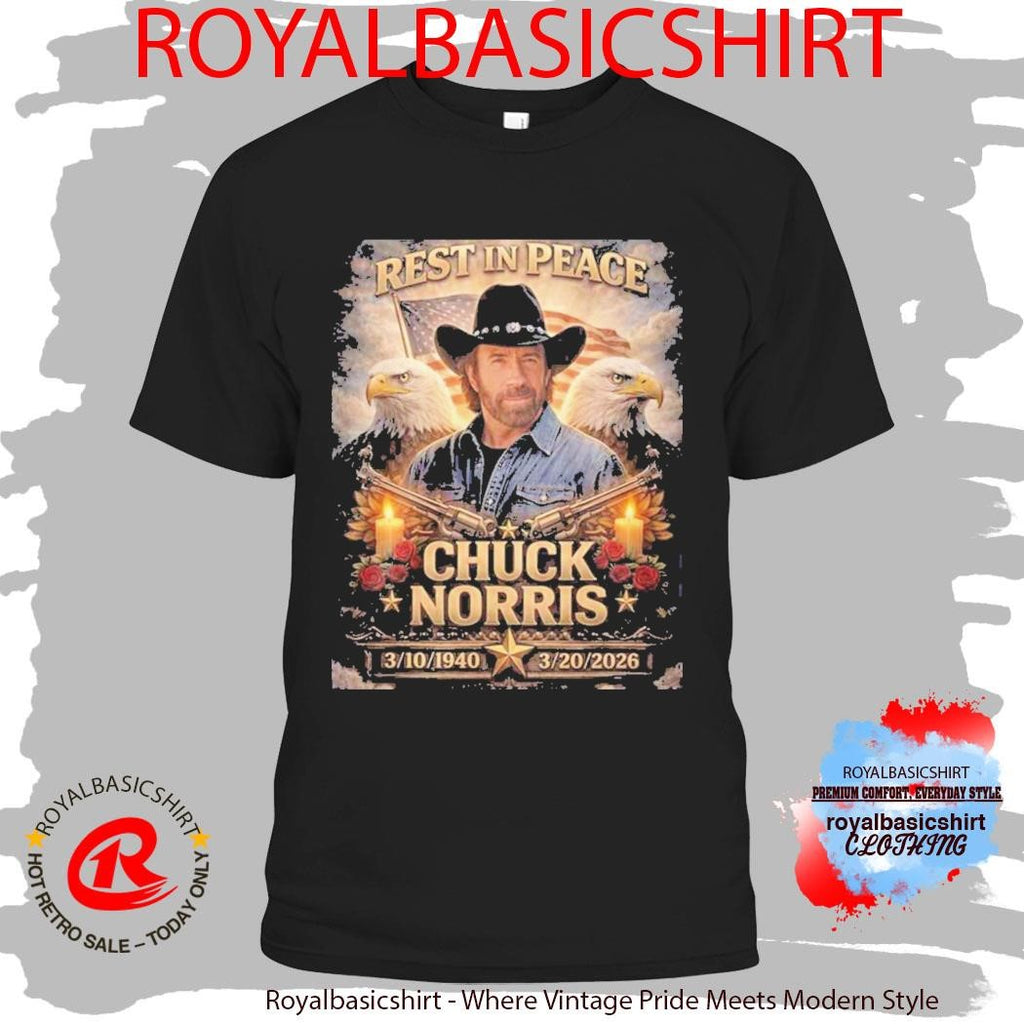 RIP Chuck Norris Death 1940 2026 T-Shirt