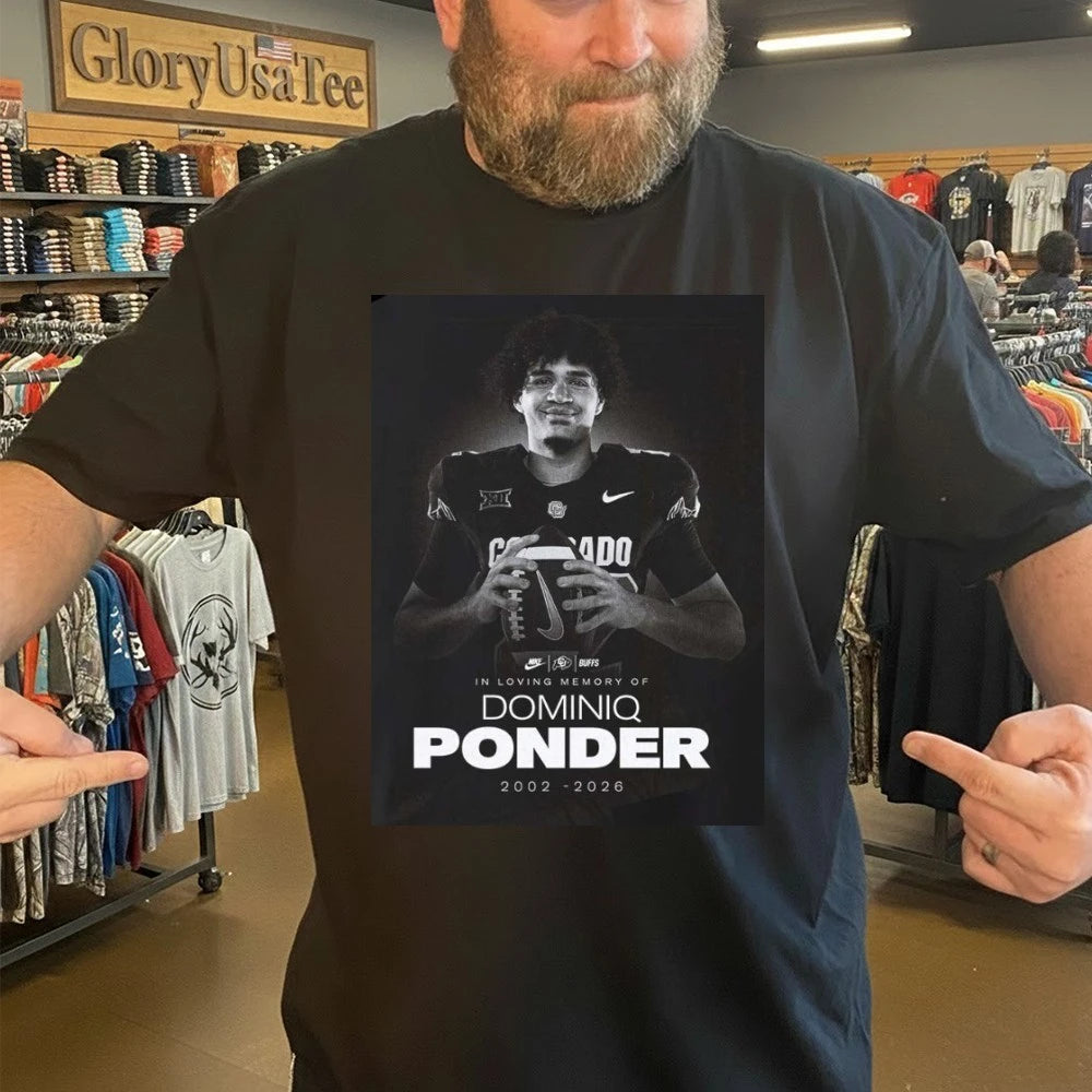 RIP Dominiq Ponder Colorado Buffaloes Football Death T-Shirt