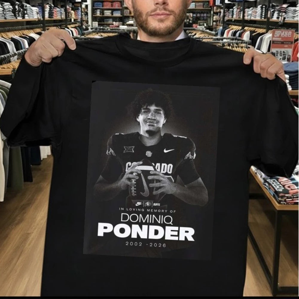 RIP Dominiq Ponder Colorado Buffaloes Football Death T-Shirt