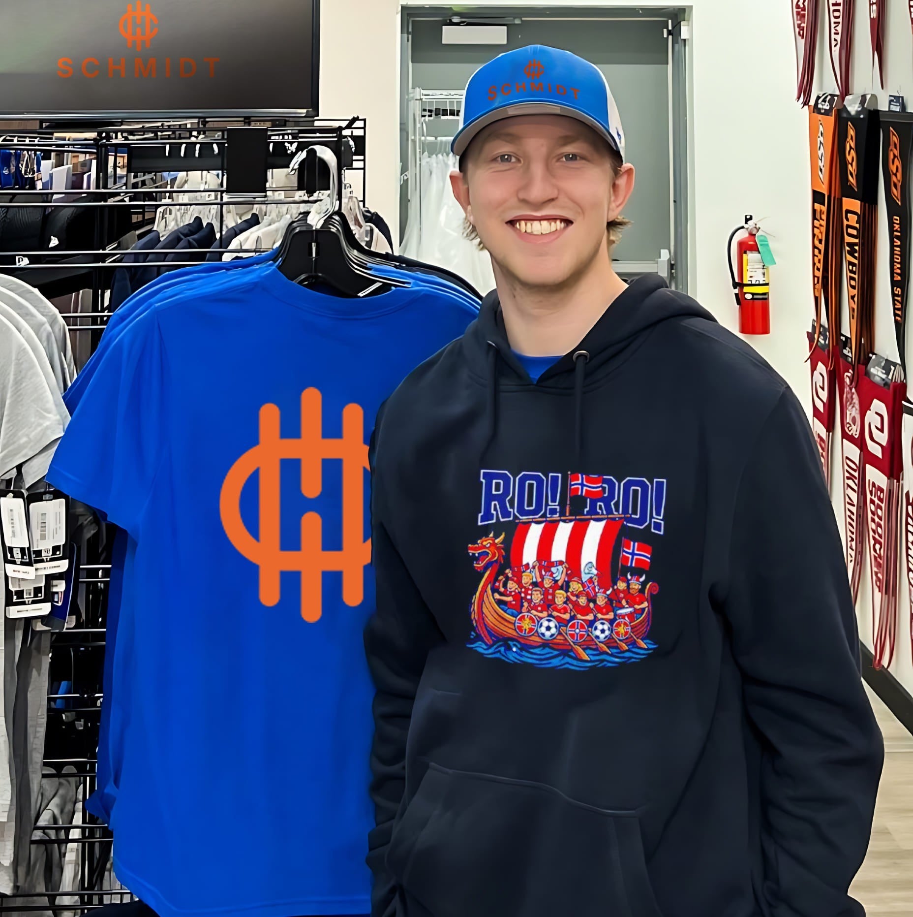 RO RO Norway Viking Ship Soccer World Cup 2026 shirt