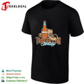 Raccoon wearing cowboy hat Traveller whiskey shirt