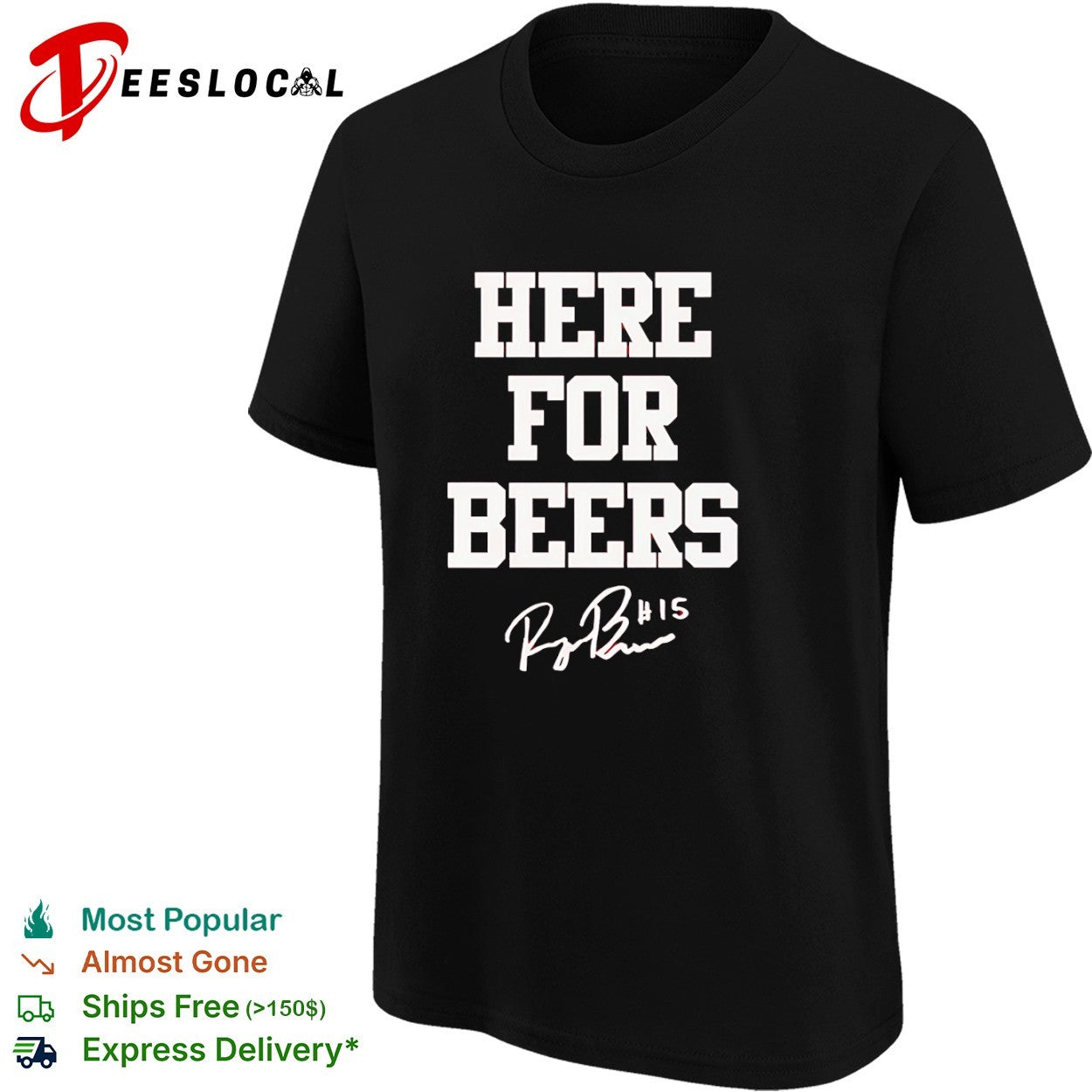 Raegan Beers Oklahoma Sooners college signature here for beers shirt