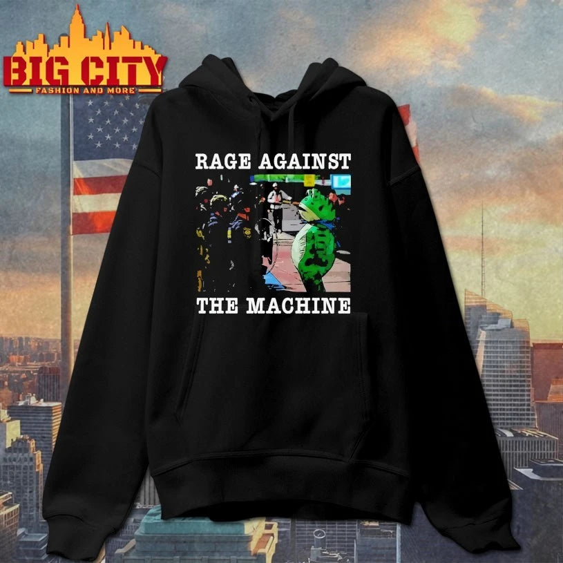 Rage Against The Machine Portland Frog Cartoon Shirt