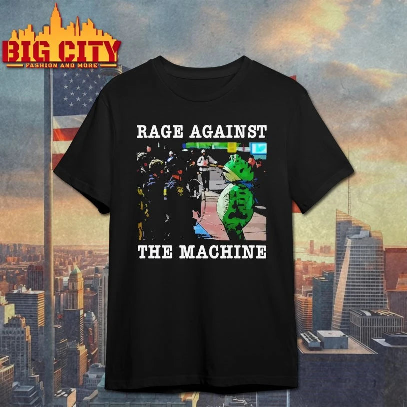 Rage Against The Machine Portland Frog Cartoon Shirt