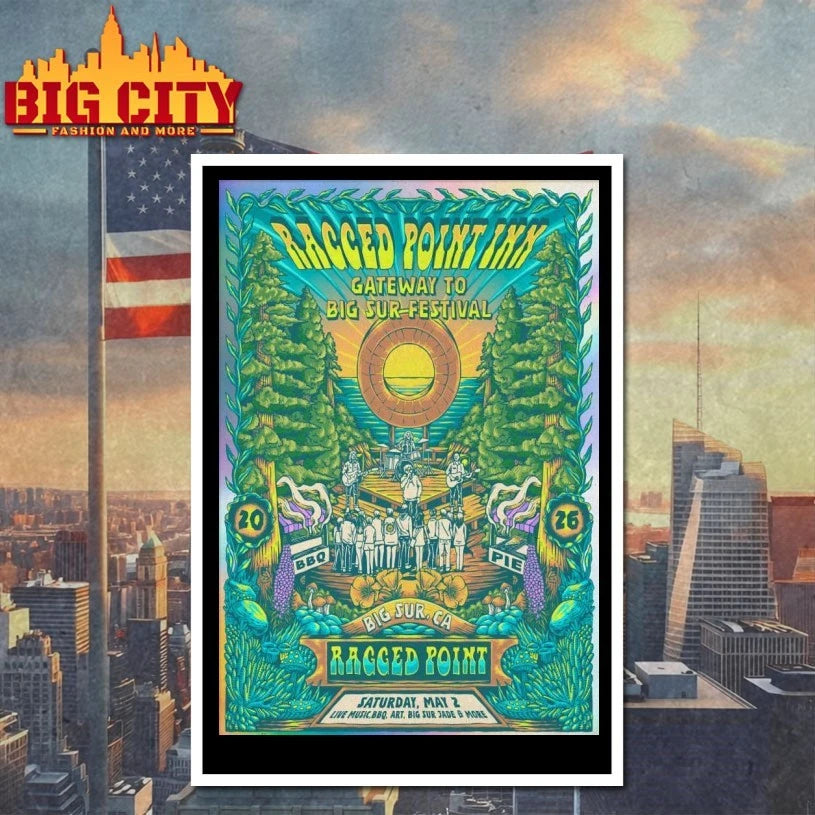 Ragged Point Inn Gateway To Big Sur Festival Big Sur, CA 5-2-2026 Poster T-shirt