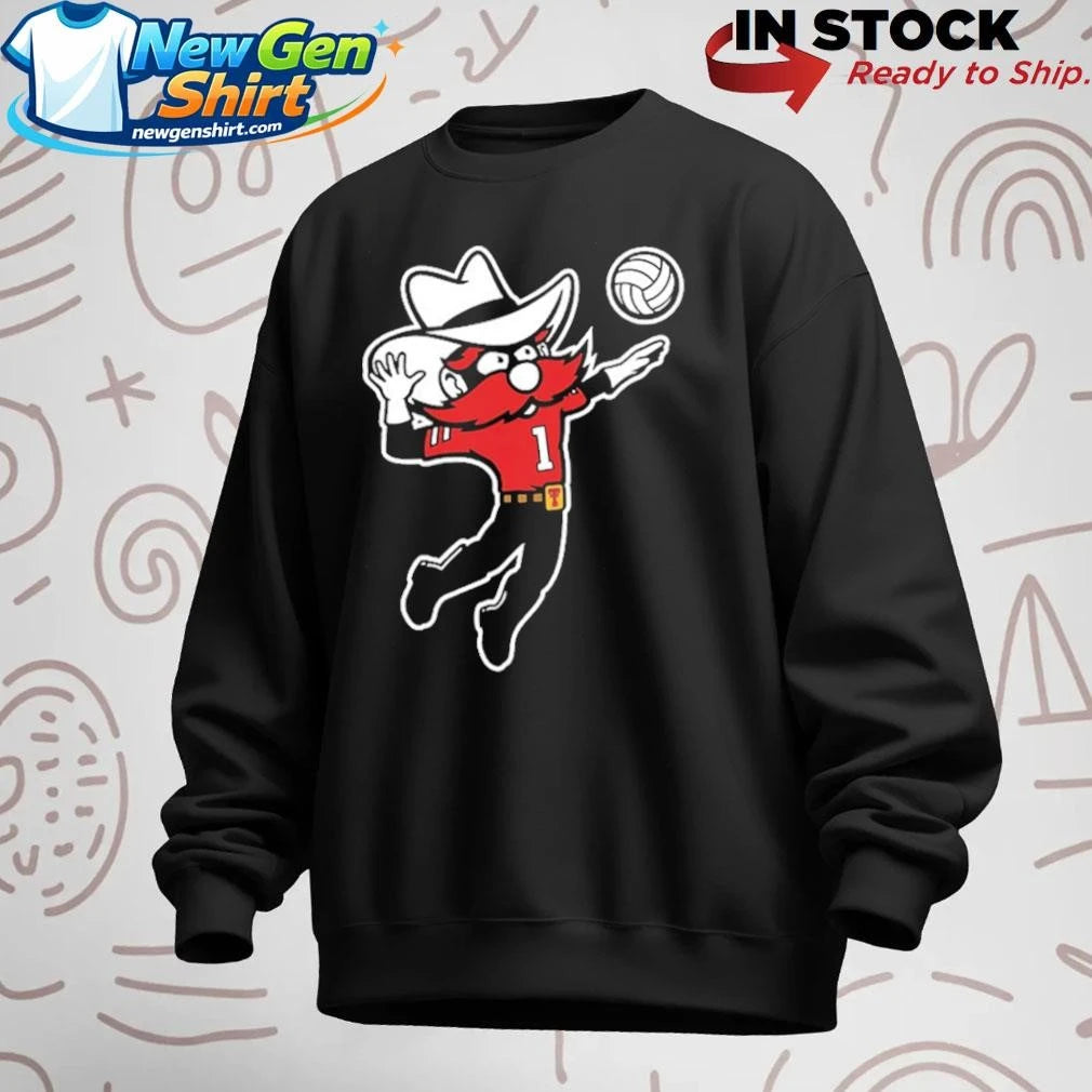 Raider Red Volleyball Logo Shirt