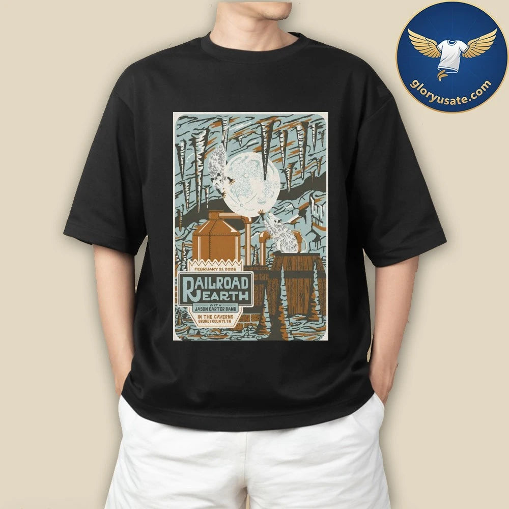 Railroad Earth Feb 21 2026 The Caverns In Pelham TN Poster Shirt