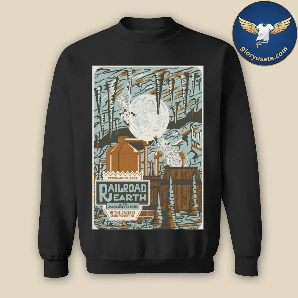 Railroad Earth Feb 21 2026 The Caverns In Pelham TN Poster Shirt