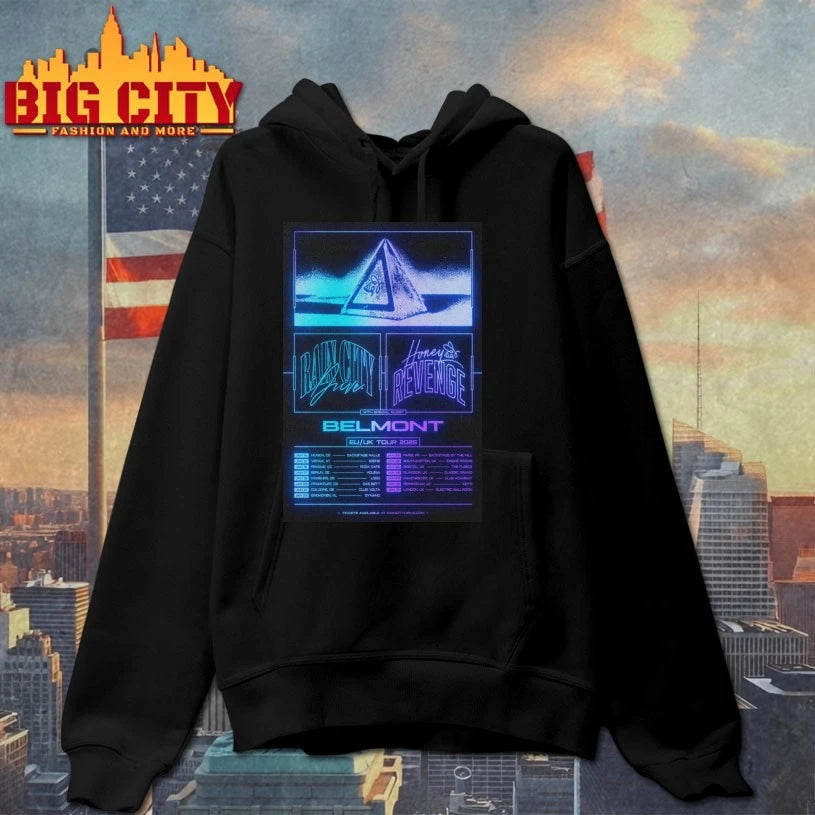 Rain City Drive &amp; Honey Revenge EU UK Tour 2025 Poster shirts