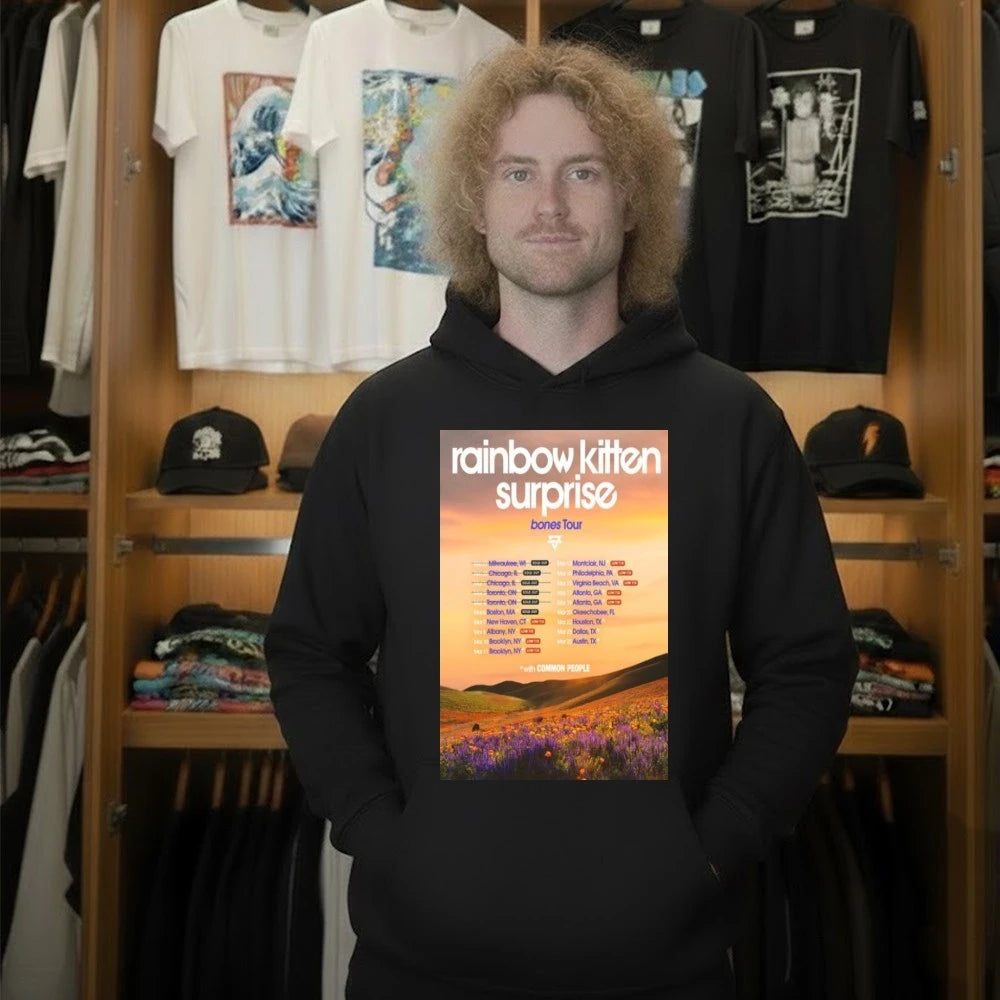 Rainbow Kitten Surprise Bones Tour 2026 Poster Shirt