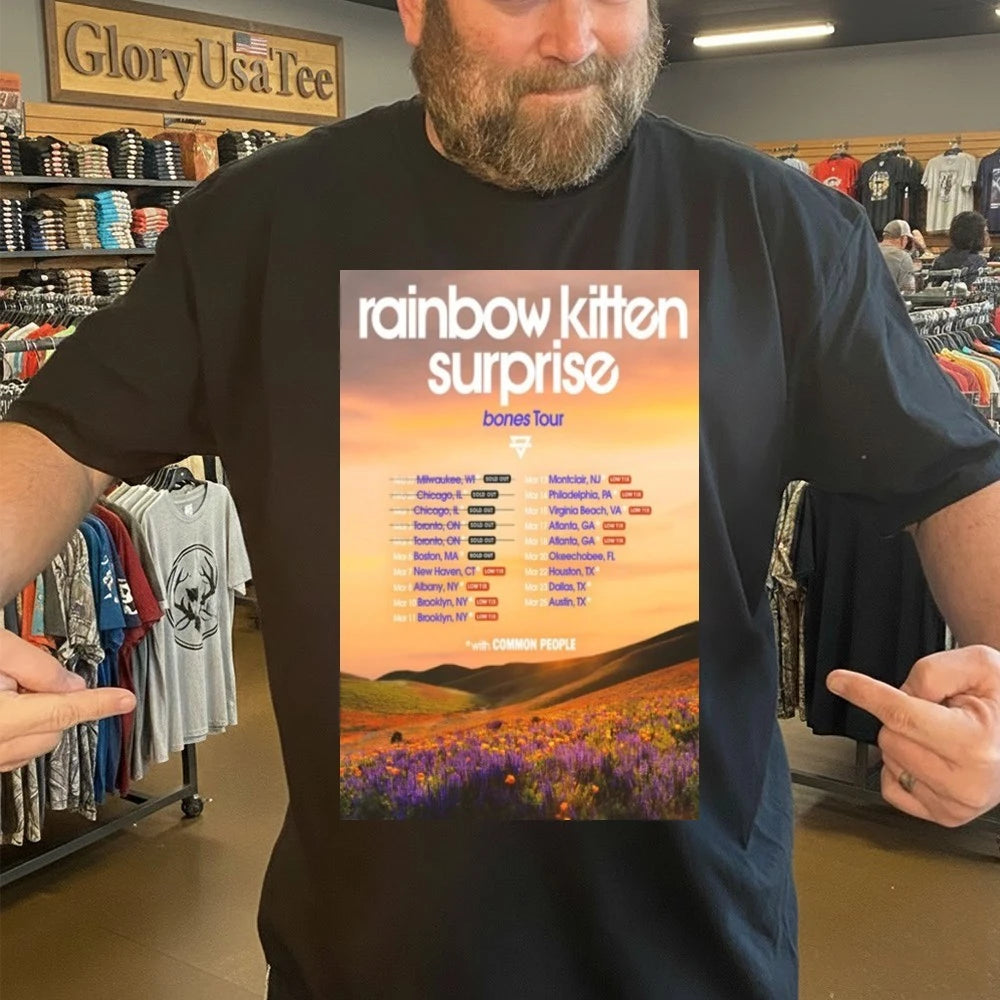 Rainbow Kitten Surprise Bones Tour 2026 Poster Shirt