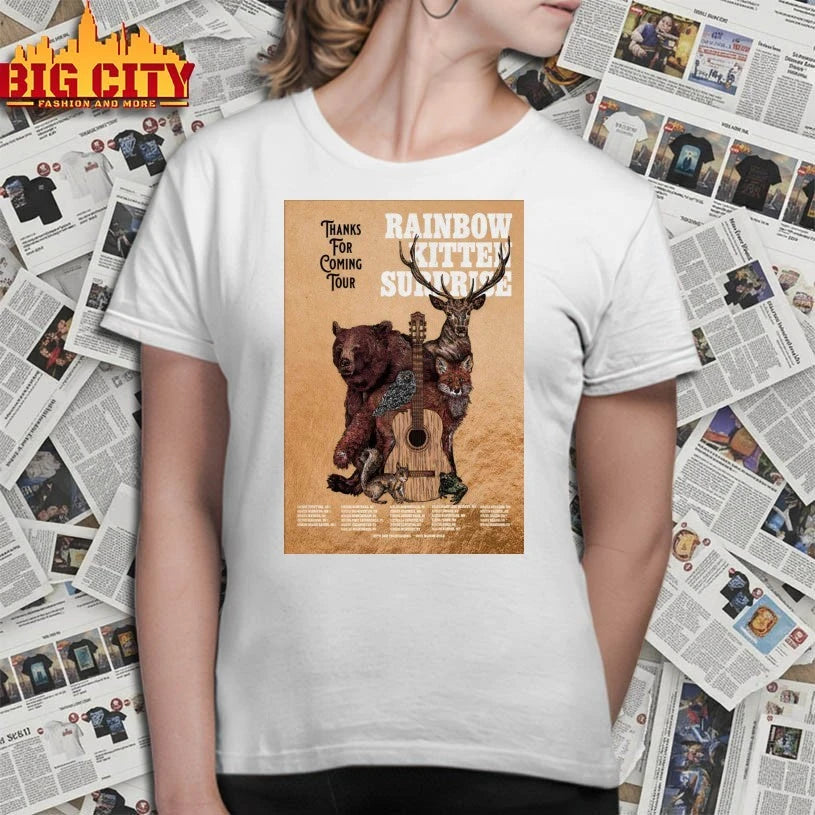 Rainbow Kitten Surprise Thanks For Coming Tour 2025 Poster shirt