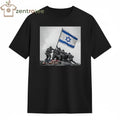 Raising the flag on Iwo Jima Island Israel flag tee