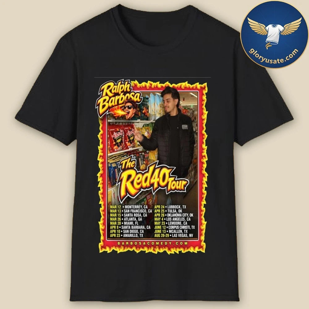 Ralph Barbosa The Red 40 Tour 2026 Poster Shirt