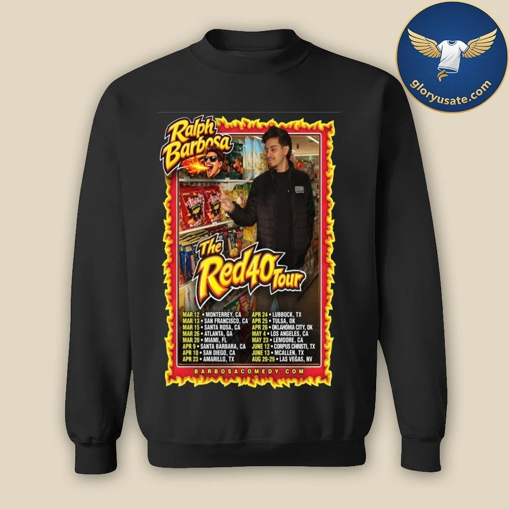 Ralph Barbosa The Red 40 Tour 2026 Poster Shirt