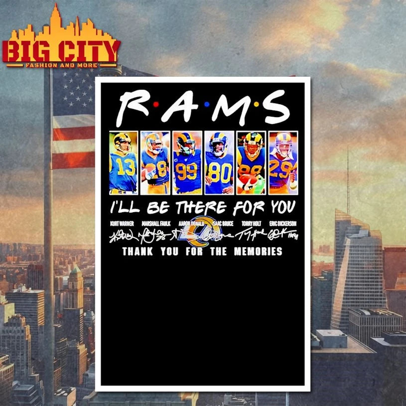 Rams Thank You For The Memories Members signatures shirt