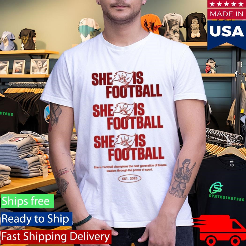 Rashad Wisdom Tampa Bay Buccaneers She Is Football Est 2025 Shirt