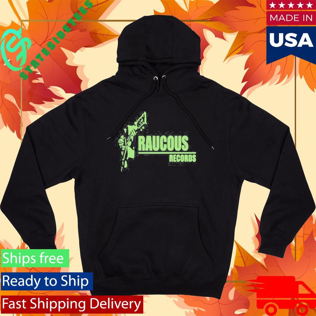 Raucous Records Guitar Logo Shirt