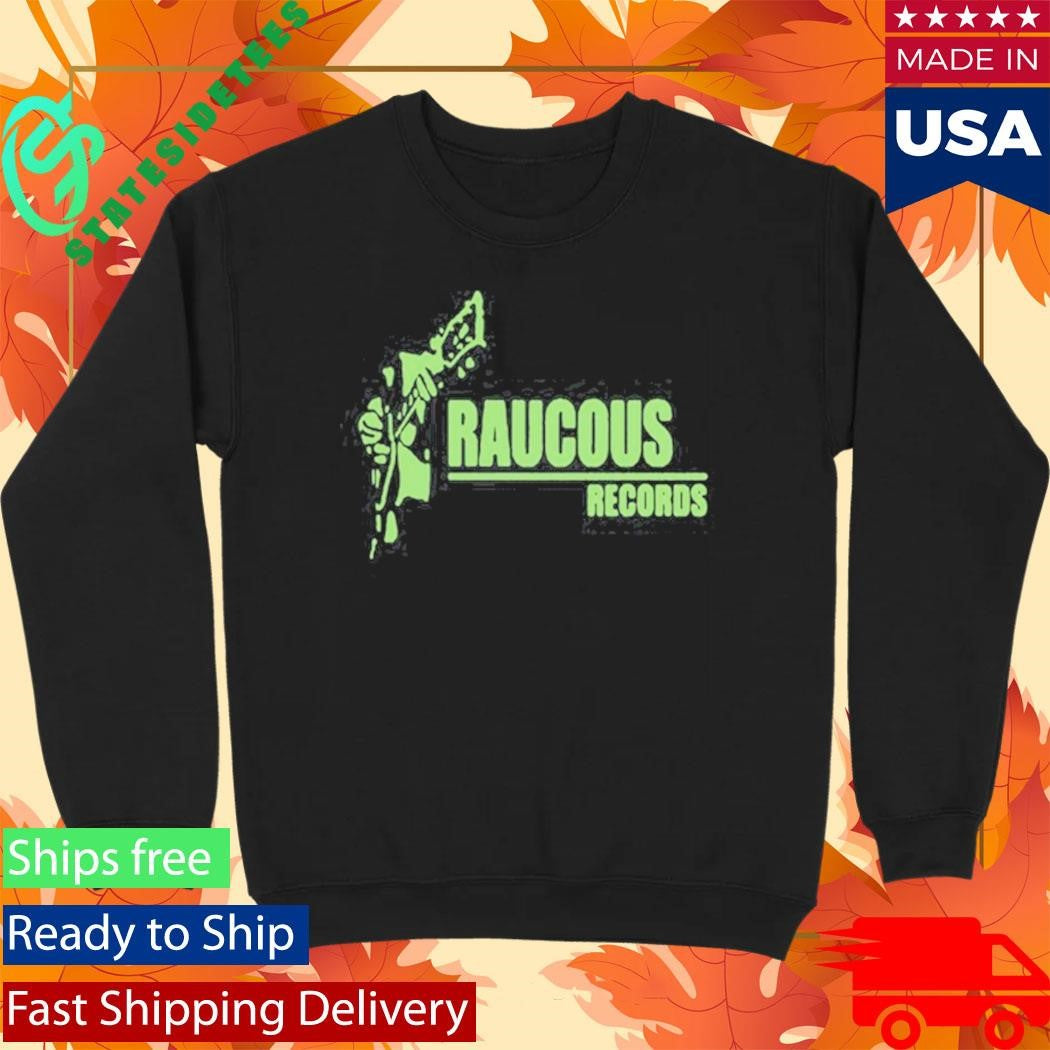 Raucous Records Guitar Logo Shirt