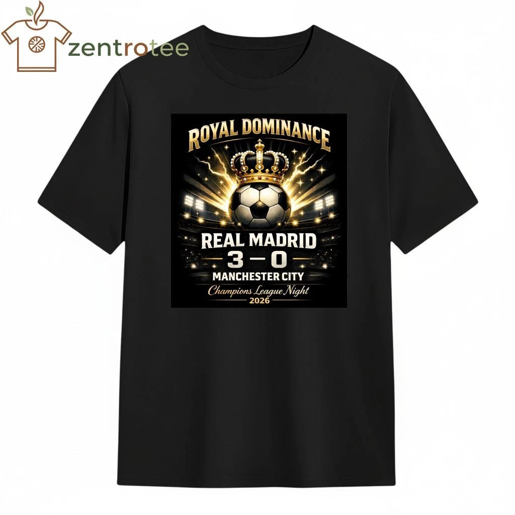 Real Madrid 3-0 Manchester City Royal Dominance Champions League 2026 Shirt
