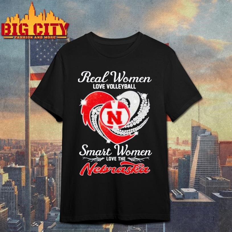 Real Women Love Volleyball Smart Women Love The Nebraska 2025 Shirt