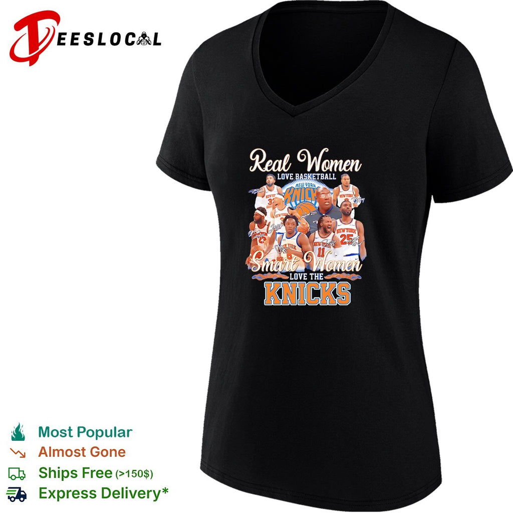 Real women love basketball smart women love the Knicks shirt