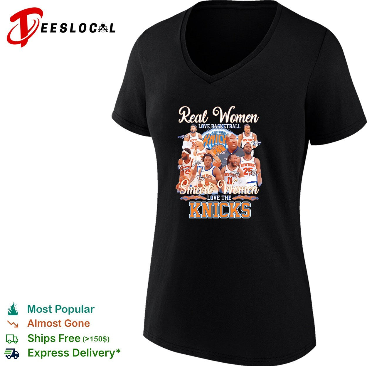 Real women love basketball smart women love the Knicks shirt