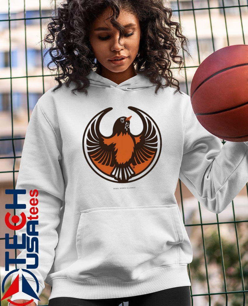 Rebel American Robin Alliance logo shirt