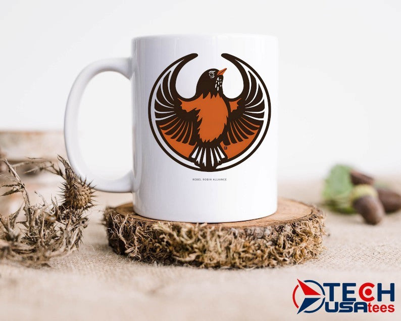 Rebel American Robin Alliance logo shirt
