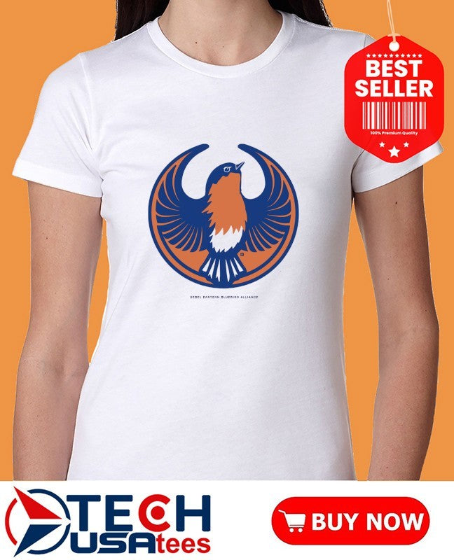 Rebel Eastern Bluebird Alliance logo shirt