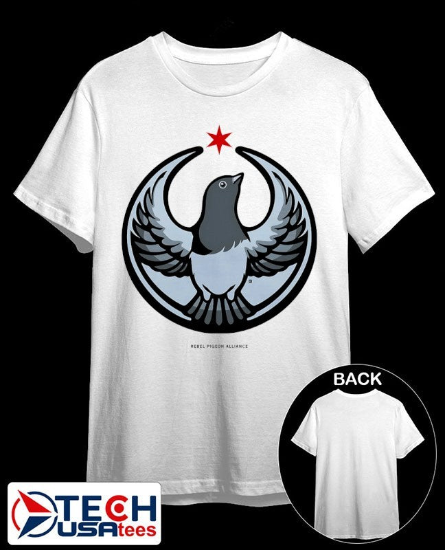 Rebel Pigeon Alliance logo shirt