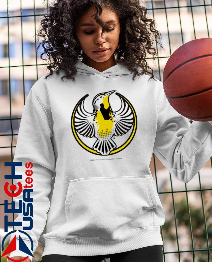 Rebel Western Meadowlark Alliance logo shirt