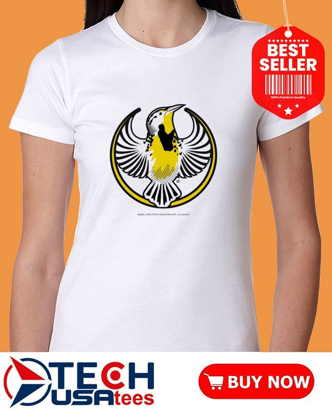 Rebel Western Meadowlark Alliance logo shirt