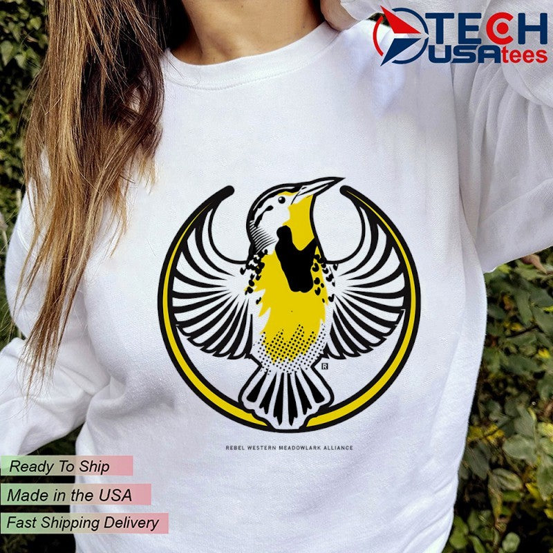 Rebel Western Meadowlark Alliance logo shirt