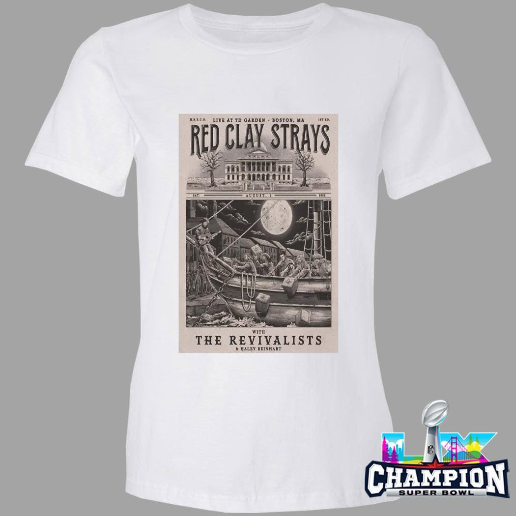 Red Clay Strays 8 1 2026 Td Garden In Boston Ma Shirt