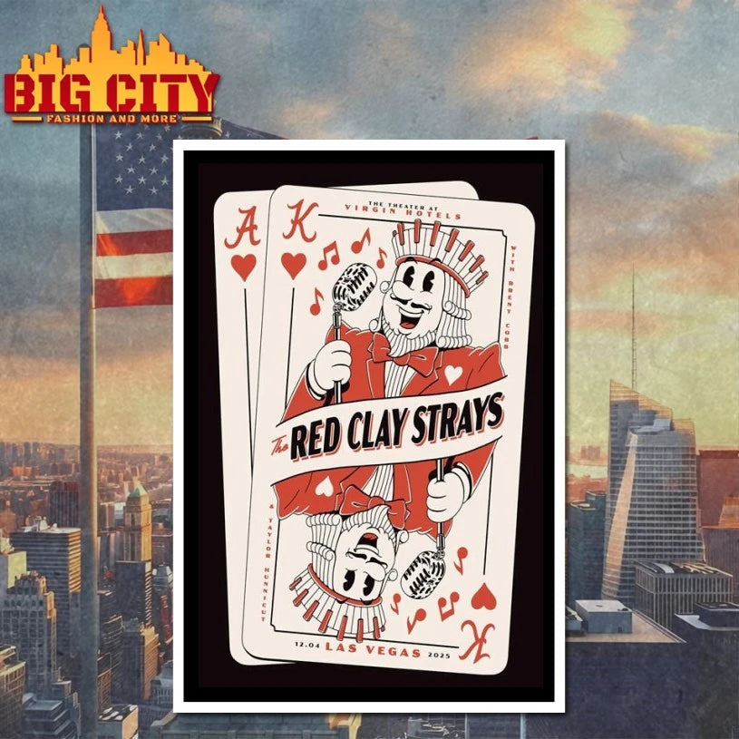 Red Clay Strays The Theater At Virgin Hotels Las Vegas Nevada Dec 4 2025 Poster shirt