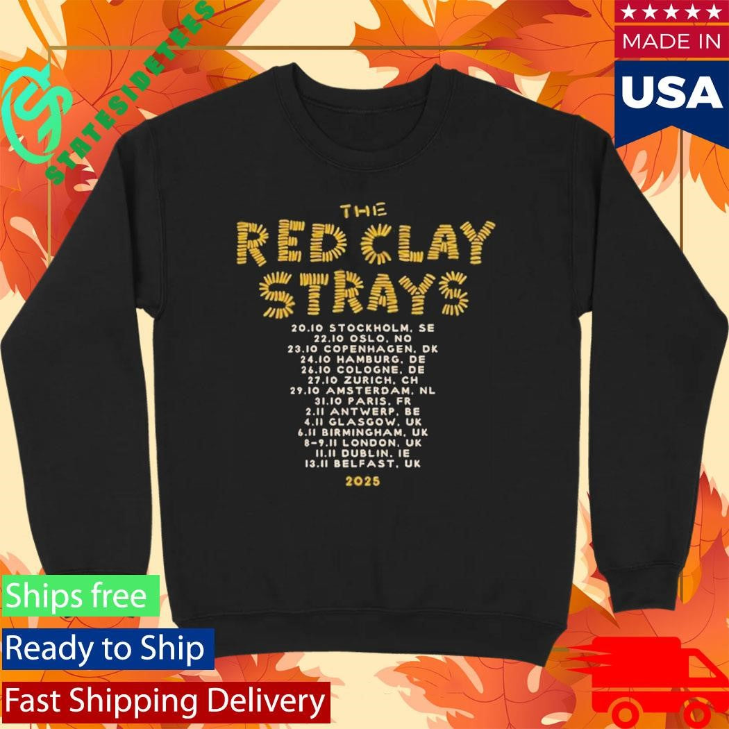 Red Clay Strays Vintage Get Right Tour Europe Shirt