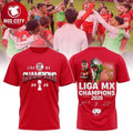 Red Deportivo Toluca Champions Liga MX 2025 Two Sided Shirt