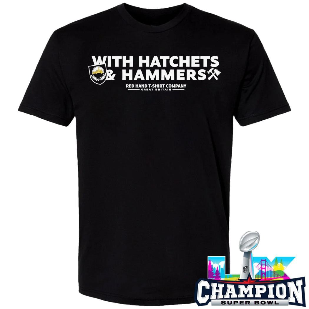Red Hand With Hatchets And Hammers Shirt