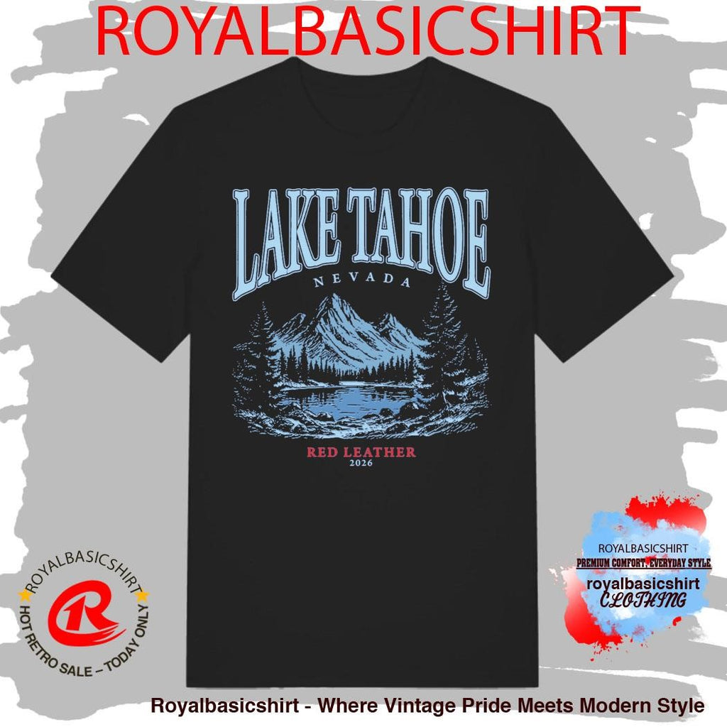 Red Leather Lake Tahoe T-Shirt