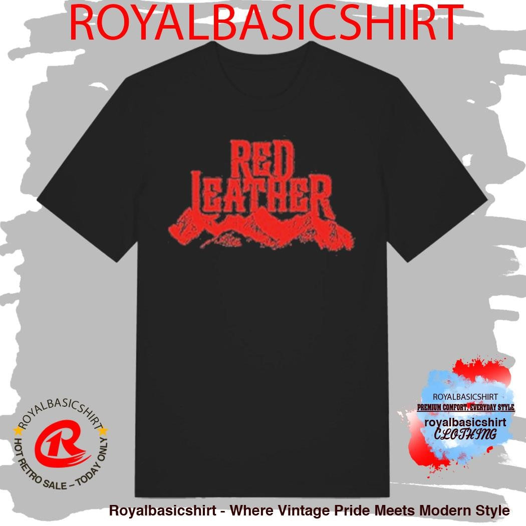 Red Leather Mountains And Hat Tahoe T-Shirt