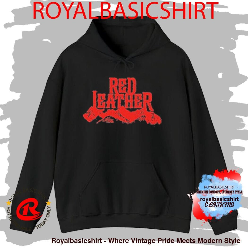 Red Leather Mountains And Hat Tahoe T-Shirt
