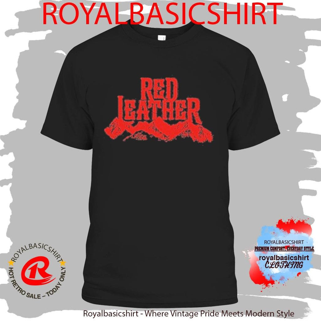 Red Leather Mountains And Hat Tahoe T-Shirt