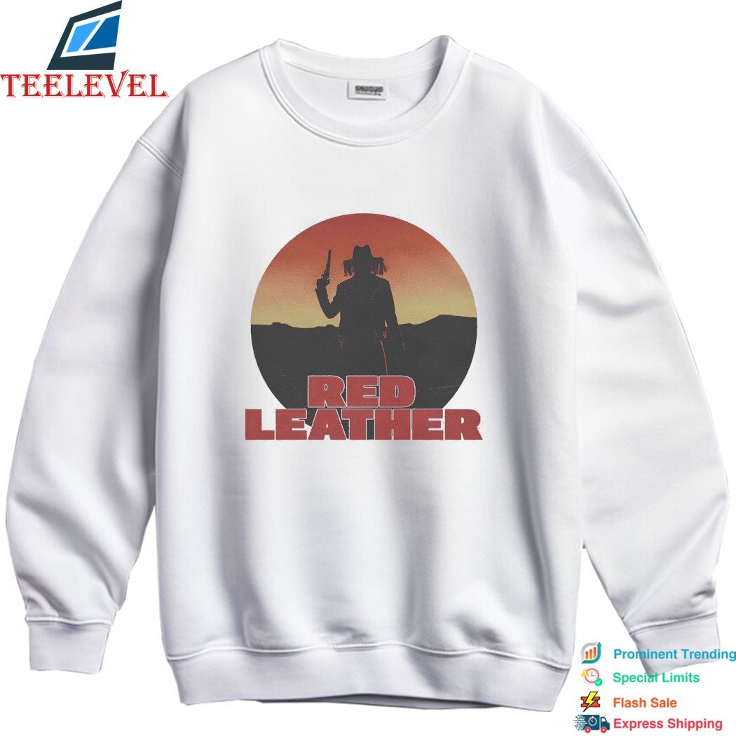 Red Leather Sunset T-shirts