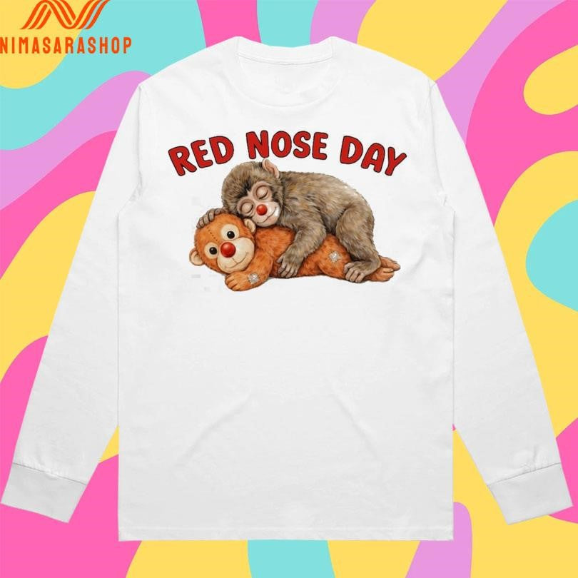 Red Nose Day Punch Monkey Viral 2026 Shirts