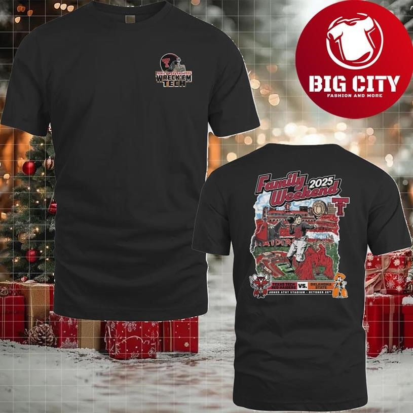 Red Raider Outfitter Texas Tech Store Texas Tech vs Oklahoma State Family Day Gameday 2025 New Two Sided Shirt