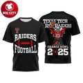 Red Raiders Football Orange Bowl 2025 Two Sided Shirt