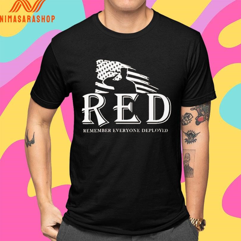 Red Remember Everyone Deployed Shirts
