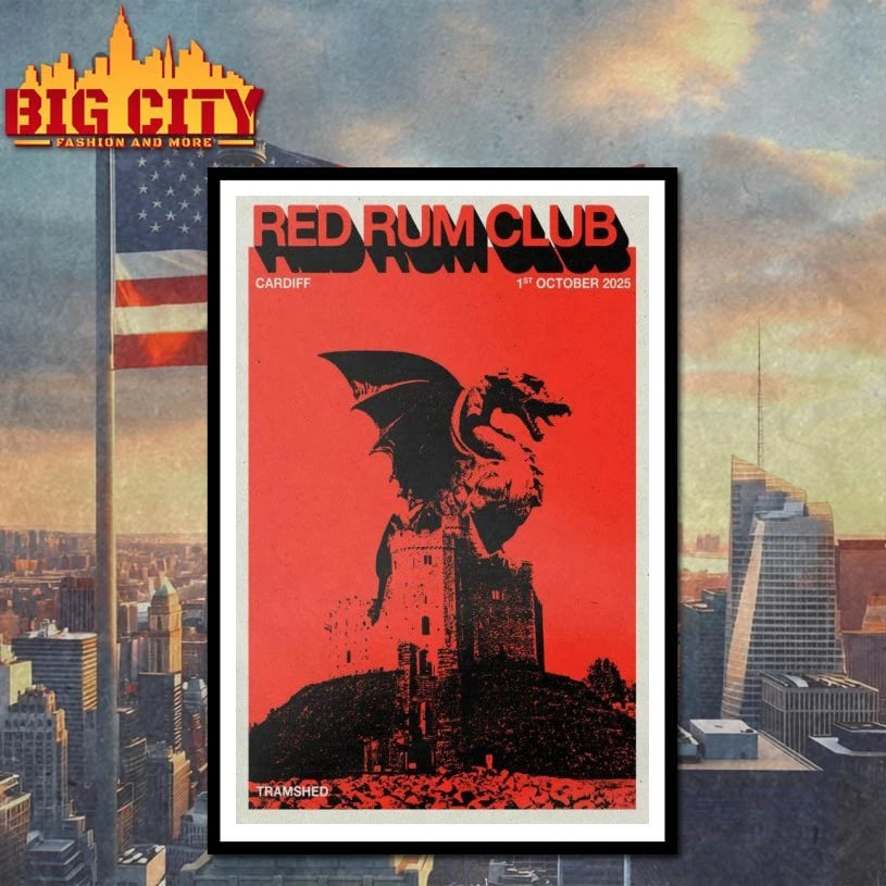 Red Rum Club October 1, 2025 Tramshed, Cardiff, UK Poster shirt